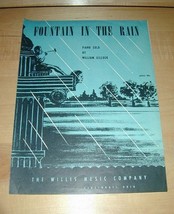 Fountain in the Rain -Piano Solo by William Gillock Sheet Music 1940 - £15.50 GBP