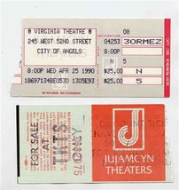 City of Angels Ticket Stub Virginia Theatre New York 1990  - £7.89 GBP