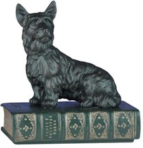 Sculpture Statue Sitting Scottie Dog Hand Painted Resin OK Casting US Made - £183.01 GBP