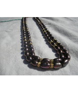Black Pearl 2 strand 16-18 inch Necklace ret $130 NEW - £35.55 GBP