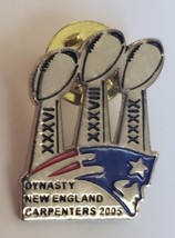 Tom Brady SuperBowl XXXVI XXXVIII XXXIX Dynasty New England Carpenters 2... - $12.95