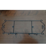 Black Metal Hanging Plate Rack - £9.77 GBP