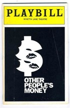 Playbill Other People&#39;s Money 1989 Kevin Conway Scotty Bloch Mercedes Ruehl - £9.35 GBP