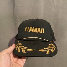 Vintage Hawaii Embroidered Rope Mesh Snapback Trucker Hat - £12.45 GBP