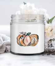 Pumpkin Fall Candle Orange Pumpkin, Thanksgiving, Halloween Candle  - £15.77 GBP