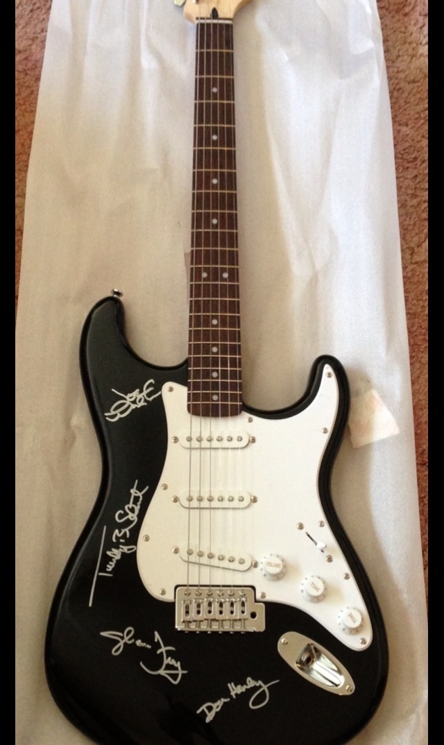 Primary image for EAGLES group AUTOGRAPHED signed FULL size GUITAR 