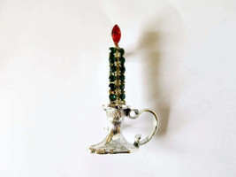 1950s -60s Holiday Christmas Candle Brooch - £12.66 GBP