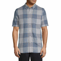 St. John&#39;s Bay Men&#39;s Short Sleeve Plaid Button Down Shirt X-LARGE Southe... - £15.64 GBP