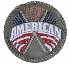 Proud To Be An American Lapel Pin Or Hat Pin - Veteran Owned Business - £4.38 GBP