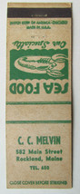 C.C. Melvin - Rockland, Maine Seafood Restaurant 20 Strike Matchbook Cov... - $2.00