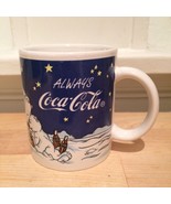 Collectible Coca Cola Polar Bears Christmas Coffee Mug 1997 Coke - $11.40