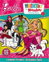 BARBIE:  Sticker by Number Activity Book, OVER 125 Stickers Detachable P... - £3.72 GBP