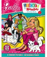 BARBIE:  Sticker by Number Activity Book, OVER 125 Stickers Detachable P... - $6.43 CAD