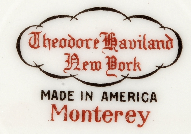 Theodore Haviland Monterey Saucer New York Made in America Bird of Paradise  Item image 3