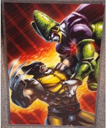 X-Men Wolverine vs DragonBall Z Cell Glossy Print 11 x 17 In Hard Plasti... - £19.65 GBP