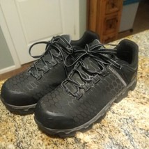 Timberland Pro Powertrain Sport Alloy Toe Work Shoes Womens Size 8.5 Black - £42.57 GBP