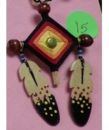 Native American Hat Pin Gods Eye w/ Eagle Feathers Seminole Handmade *FR... - $34.27 CAD