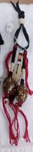 Native American Car Mirror Decoration Painted Pecan Shaker Rattles Beade... - $24.99