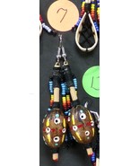 Native American Seminole Hand Made Dangle Beaded Pecan Shell Shaker Ratt... - $25.00