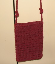 1970&#39;s Crocheted Ladies Vintage  Fully Lined Small Evening Purse - £23.55 GBP