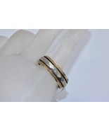 14K Two Tone Gold 7mm Diamond Pattern Milgrain Wedding Band Ring 10.5 - $8,353.54 MXN