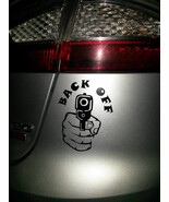 Sticker Vinyl Decal Many Colour 15cm x 11cm , 6 x 4.5 inch  Back Of Gun - $89.09 MXN