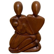 Novica Family Peace Original Wood Sculpture Hand Carved Indonesia Wayan ... - £77.84 GBP