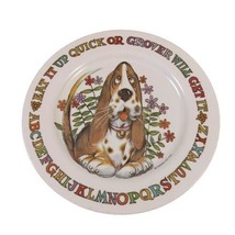 Oneida Deluxe Eat It Up Quick Or Grover Will Eat It Vtg Basset Hound 7.5... - $9.46