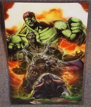 Marvel The Incredible Hulk Glossy Print 11 x 17 In Hard Plastic Sleeve - $24.99