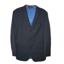 Billy London 3 Button Suit Jacket Blazer Sz 42 Long Black - $26.99