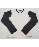 L) Etonic Long Sleeve Cotton T-Shirt Black and White Size Small - £6.17 GBP