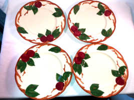 4 Franciscan 8 Inch Plates Red Apple Mint - £15.72 GBP