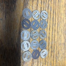 Vtg Lot 15 of Indianapolis Railways Transit Tokens - £14.51 GBP