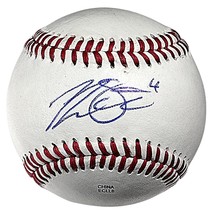 Tommy La Stella Chicago Cubs Signed Baseball Los Angeles Angels Autograph Proof - £53.03 GBP