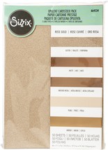 Sizzix Surfacez Opulent Cardstock Pack 8 X11.5 Inch 50/Pkg - Rose Gold - £32.16 GBP