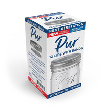 CASE OF 36 PACKAGES -  Pur Mason Wide Mouth Canning Lids and Bands 12 pk - $36.00