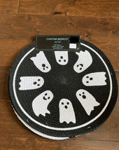 Cynthia Rowley Set of 4 Placemats New Ghosts Black White  Halloween - £23.97 GBP