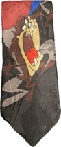 Vintage 1994 Tazmanian Devil Taz classic Necktie 60&quot; long black multicolored - $14.00