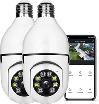 Light Bulb Camera 2.4Ghz Wireless Wifi Security Camera 1080P, Light Socket Camer - £57.72 GBP
