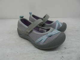Oshkosh B&#39;Gosh Girl&#39;s Slip-On Blyss Sandals Grey/Purple/Blue Size 5C - £11.20 GBP