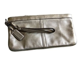 Vintage Metallic Gold COACH Clutch Wristlet Strap Medium Size Wristlet - £22.20 GBP