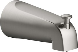 Design House 522920 Slip-On Tub Diverter Spout, 5 Inch, Satin Nickel - £28.32 GBP