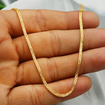22k Stamp Gold 21&quot; Cable Chain Business Women Gift Wholesale Price Jewelry - £1,271.37 GBP