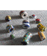 Collectible MILLEFIORI Venetian AFRICAN old glass Trade Beads  various l... - £43.96 GBP