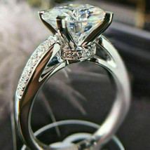 2.75Ct Round Cut D/VVS1 Diamond Classic Engagement Ring 14k White Gold Size 5.5 - £192.24 GBP