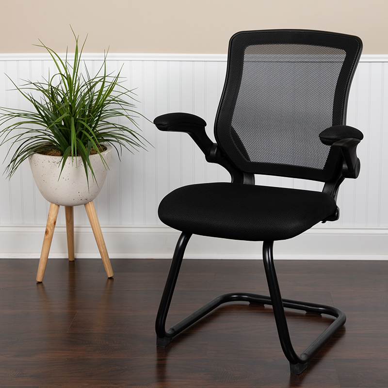 Black Mesh Sled Base Chair BL-ZP-8805C-GG