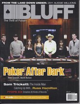 SAM TRICKETT, RUSS HAMILTON @ BLUFF Las Vegas Poker Magazine APR 2011 - $9.95