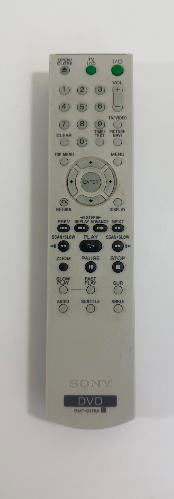 Genuine Sony Remote Control RMT-D175A DVD DVP-NS57P DVP-CX995V  			