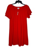 Madewell Women&#39;s Dress Texture&amp;Thread Elastic Scoop Neck Tiered Sleeve Small NWT - £31.18 GBP