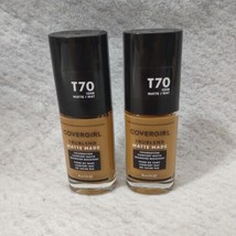  CoverGirl Trublend Matte Made Foundation T70 Caramel 12hr Oil-Free 1 fl oz x2 - £7.97 GBP